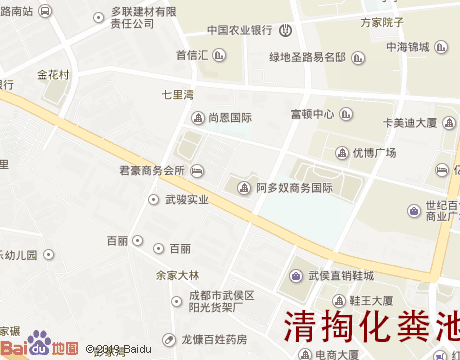 簇桥片区 清掏化粪池服务片区地图