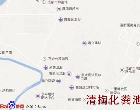 动物园清掏化粪池服务片区地图