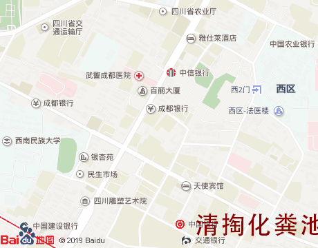 华西片区 清掏化粪池服务片区地图