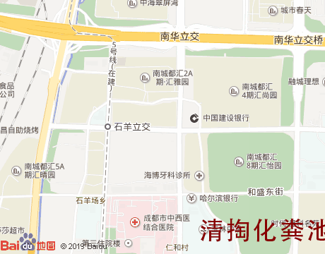 市一医院片区 清掏化粪池服务片区地图