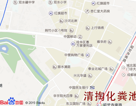 驷马桥清掏化粪池服务片区地图