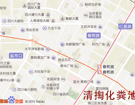 盐市口片区 清掏化粪池服务片区地图
